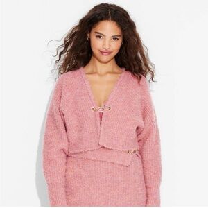 Cozy Pink Women's Sweater Set NWT